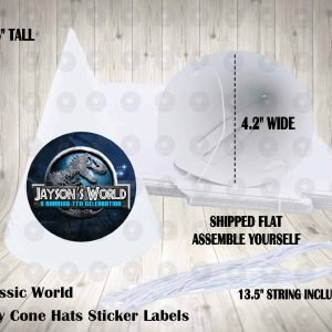 Jurassic World Personalized Cone Hats