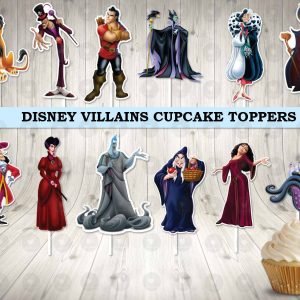 Disney Villains Cupcake Toppers