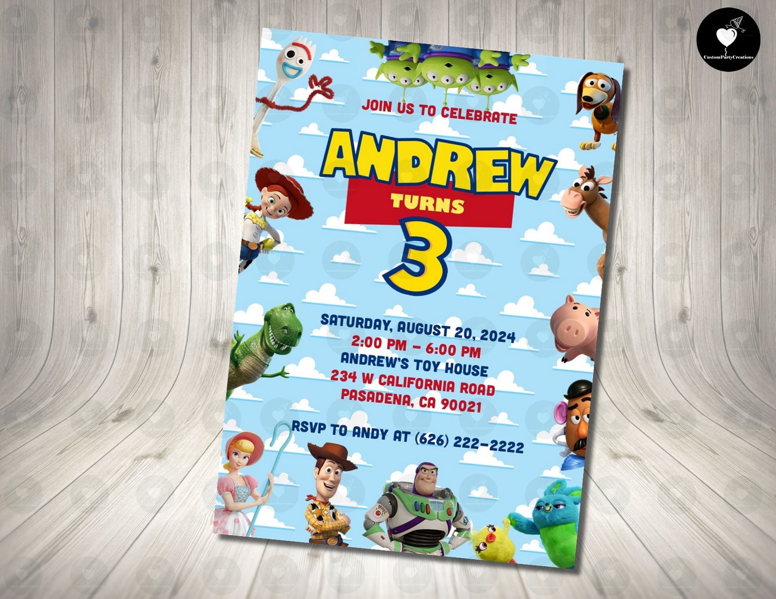 Toy Story Invitation Birthday Party 1 Toy Story Invitation Birthday Party