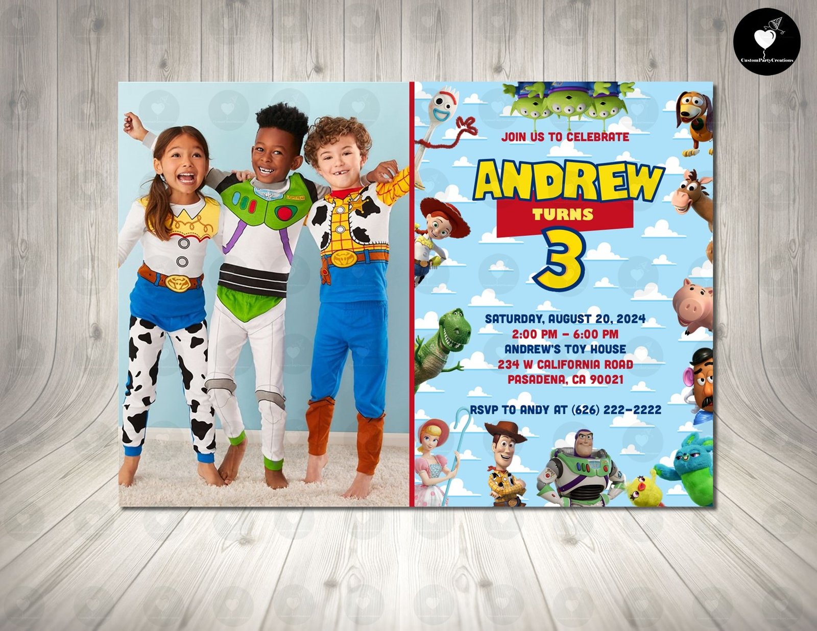 Toy Story Invitation Birthday Party 2 Toy Story Invitation Birthday Party