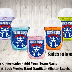 Cheerleading Bath & Body Works Hand Sanitizer Sticker Labels