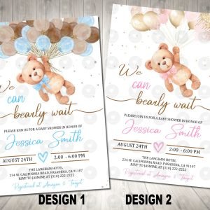 Teddy Bear Baby Shower Invitation