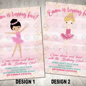 Ballerina Invitation Birthday Party