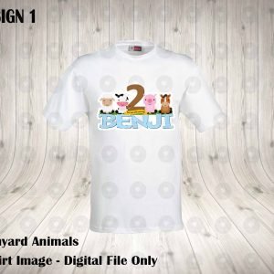 Barnyard Animals T-Shirt PNG Image Only