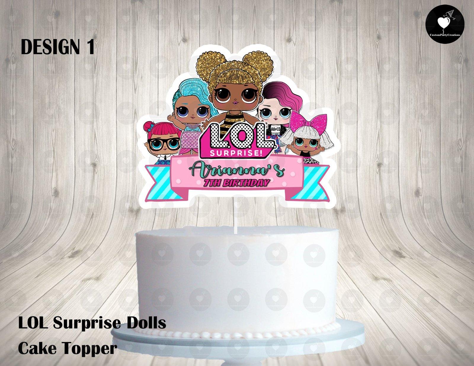 LOL Surprise Dolls Cake Topper 1 LOL Surprise Dolls Cake Topper