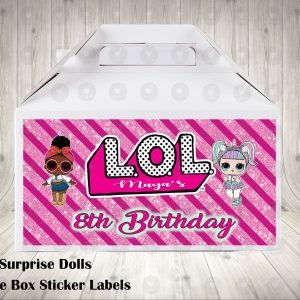 LOL Surprise Dolls Labels for Gable Boxes
