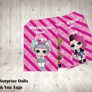 LOL Surprise Dolls Thank You Tags