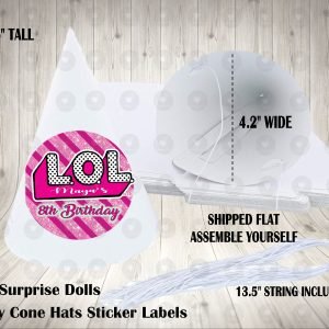 LOL Surprise Dolls Personalized Cone Hats