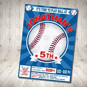Baseball Invitation Birthday Party