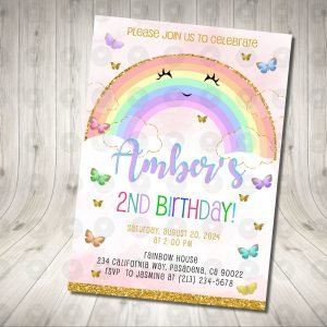 Butterfly Invitation Birthday Party