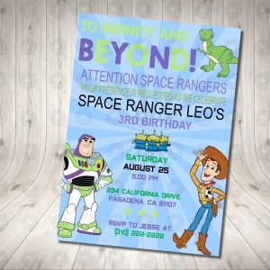 Buzz and Woody Invitation Birthday Party