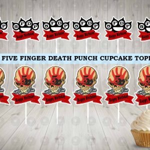 Five Finger Death Punch Cupcake Toppers