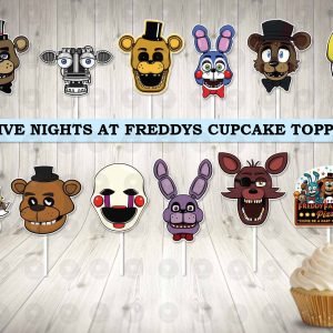 Five Nights at Freddy Cupcake Toppers