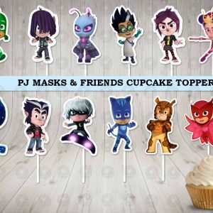 PJ Masks and Friends Cupcake Toppers