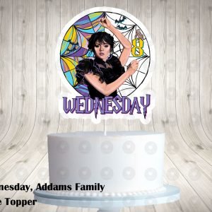 Wednesday Addams Family and Me Cake Topper 3