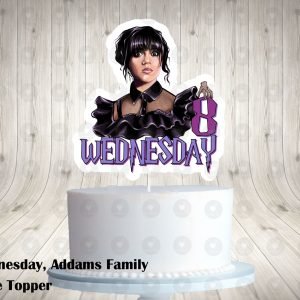 Wednesday Addams Family and Me Cake Topper 5