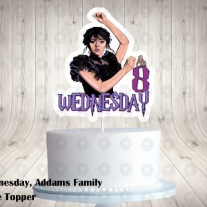 Wednesday Addams Family and Me Cake Topper 6