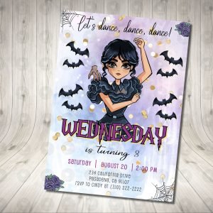 Wednesday Invitation 1 Birthday Party