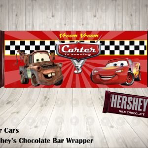 Cars Pixar Hershey's Wrapper