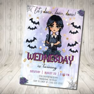 Wednesday Invitation 2 Birthday Party