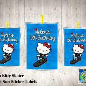 Sanrio Hello Kitty Skater Capri Sun Labels