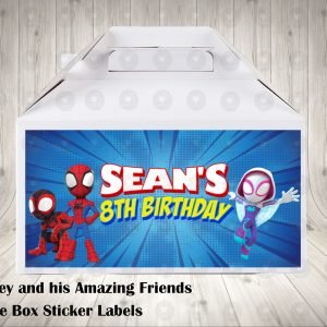 Spidey and his Amazing Friends Labels for Gable Boxes
