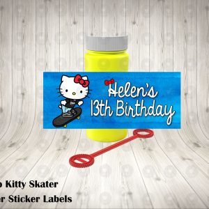 Sanrio Hello Kitty Skater Bubble Labels