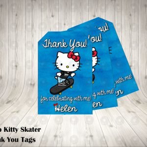 Sanrio Hello Kitty Skater Thank You Tags