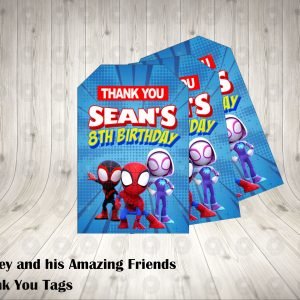Spidey and his Amazing Friends Thank You Tags