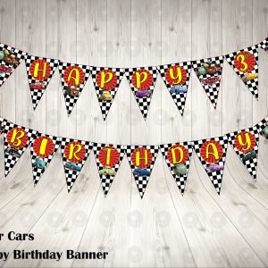 Cars Pixar Birthday Party Banner