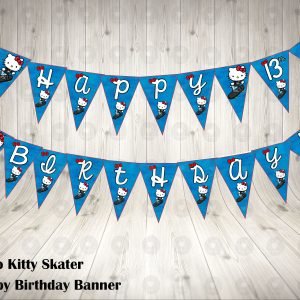 Sanrio Hello Kitty Skater Birthday Party Banner