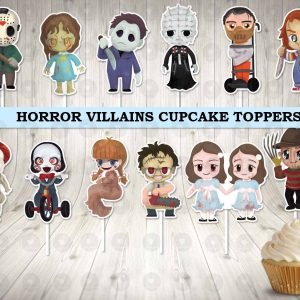 Horror Villains Cupcake Toppers