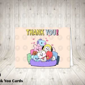 BT21 Thank You Cards