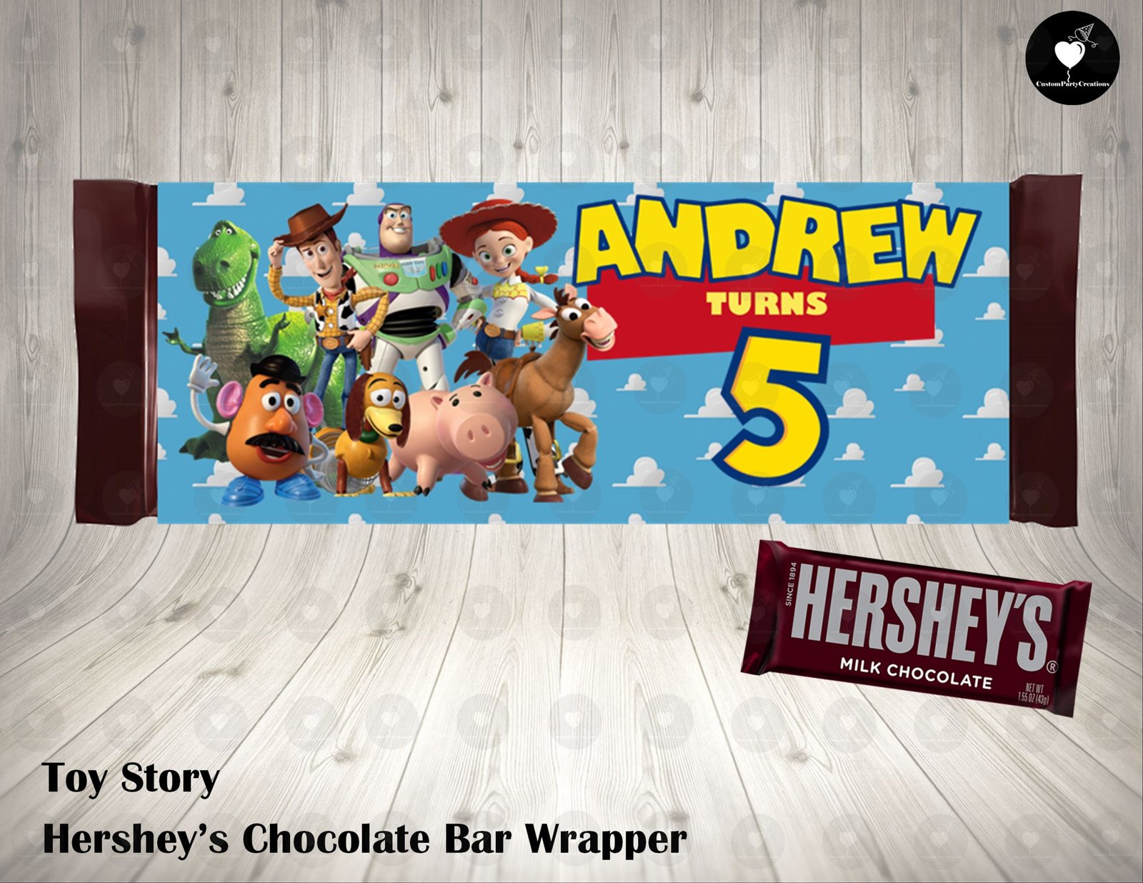 Toy Story Hershey's Wrapper 1 Toy Story Hershey's Wrapper