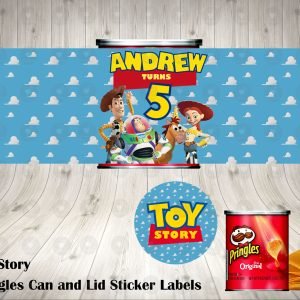 Toy Story Pringles Can and Lid Labels