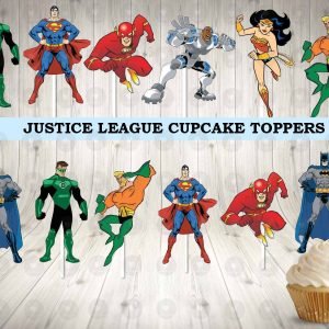 Justice League Cupcake Toppers