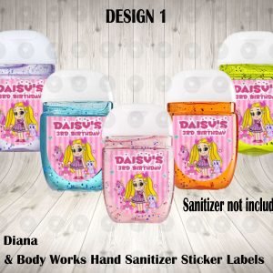 Love Diana Bath & Body Works Hand Sanitizer Sticker Labels