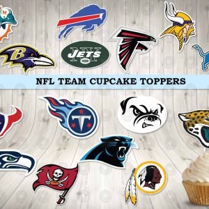 NFL Teams Cupcake Toppers