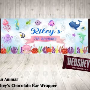 Ocean Animals Hershey's Wrapper