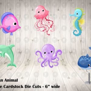 Ocean Animals Large Die Cuts