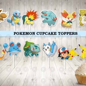 Pokemon Cupcake Toppers