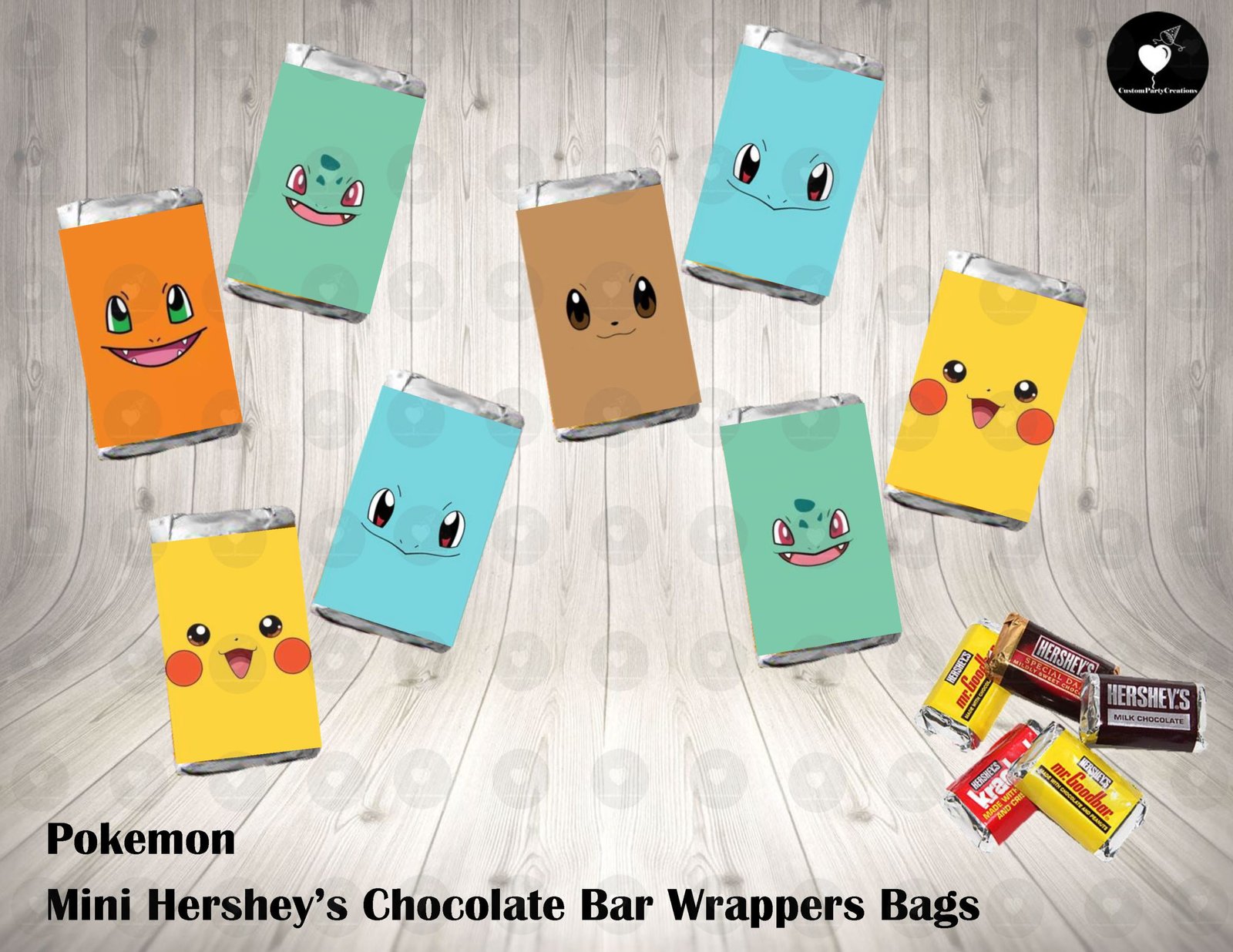 Pokemon Mini Hershey Bars Sticker Wrapper 1 Pokemon Mini Hershey Bars Sticker Wrapper