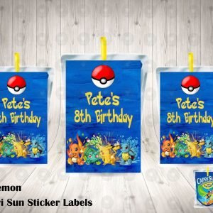 Pokemon Capri Sun Labels