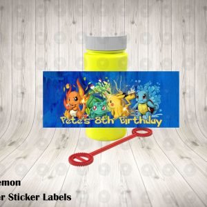 Pokemon Bubble Labels
