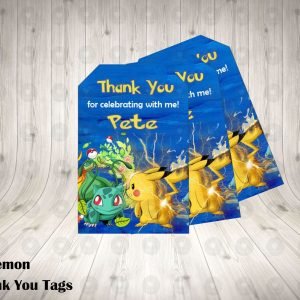 Pokemon Thank You Tags