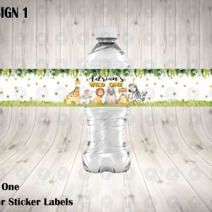 Wild One Water Labels