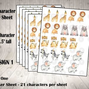 Wild One Sticker Labels