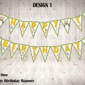 Wild One Birthday Party Banner