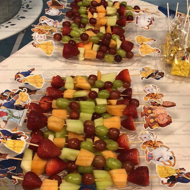 Beauty and the Beast Cupcake Toppers 2 Beauty and the Beast Cupcake Toppers