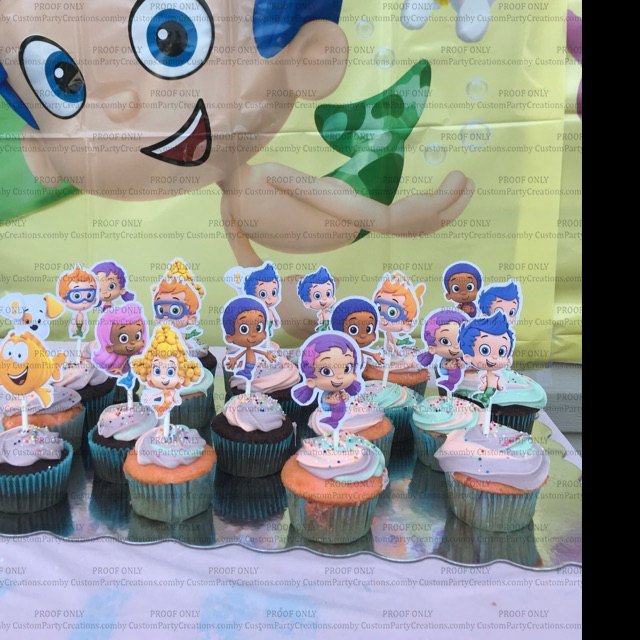 Bubble Guppies Cupcake Toppers 2 Bubble Guppies Cupcake Toppers